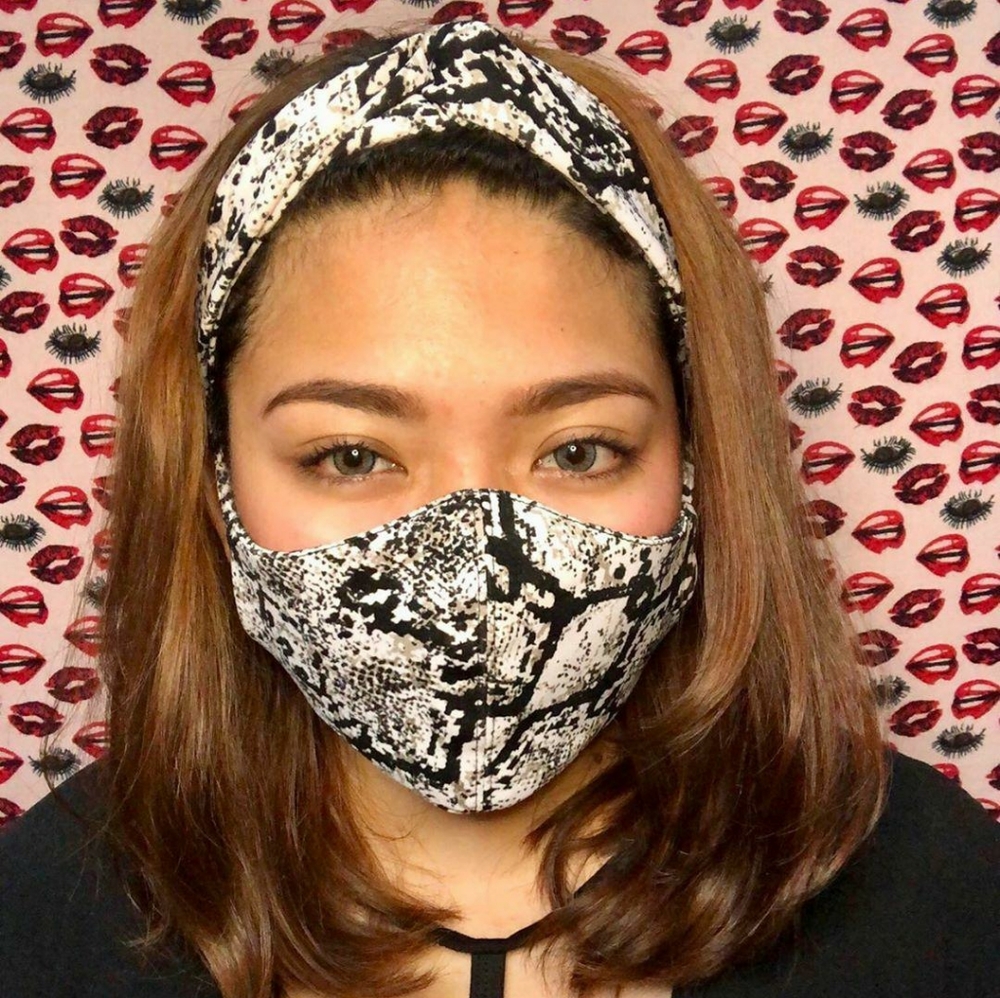 BOGO FREE Twist Knot Turban Headband Face Mask Reusable Set